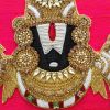 Tirupathi Balaji Original Artwork | Embroidery in Wall Hangings by MagicSimSim. Item compatible with art deco and asian style