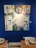A Couple of Clowns in the Neighbourhood | Oil And Acrylic Painting in Paintings by Bev Hotchkiss | Pieza Pizzeria in Niagara-on-the-Lake. Item made of canvas with synthetic