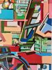 At the flea market | Oil And Acrylic Painting in Paintings by Noemi Safir Artist. Item composed of canvas in contemporary or industrial style