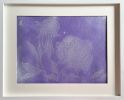Peony Violet flower | Mixed Media by IRENA TONE. Item in minimalism or eclectic & maximalism style