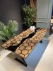 Kitchen dining table, Honeycomb Epoxy Table , Black Walnut T | Tables by Brave Wood. Item made of wood compatible with modern style