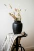Black barrel shaped vase | Vases & Vessels by ENOceramics. Item composed of ceramic in country & farmhouse or art deco style