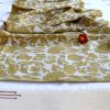 Block Print Organic Cotton Mustard Table Runner - Yan | Linens & Bedding by ichcha. Item composed of cotton