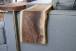 Live Edge Walnut Armrest Table | Side Table in Tables by Hazel Oak Farms. Item made of walnut compatible with minimalism style