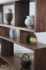 Solid handmade walnut room divider display case bookcase | Decorative Objects by GideonRettichWoodworker