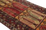 Vintage Konya Rug Mid Century Red Black Gold All Over | Area Rug in Rugs by Rug and Kilim