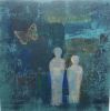 Dreaming together | Oil And Acrylic Painting in Paintings by Margaret Alice Høiesen. Item made of canvas with synthetic