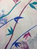 Post Modern Bamboo in Washi | Oil And Acrylic Painting in Paintings by Jan Sullivan Fowler. Item composed of paper and synthetic