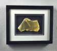 8x10 Framed Stone Artwork (Honeycomb Calcite) | Wall Sculpture in Wall Hangings by Scott Gentry Sculpture, LLC. Item made of stone compatible with contemporary and modern style