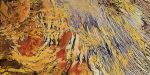 Striate | Oil And Acrylic Painting in Paintings by Anne Blenker. Item made of canvas with synthetic