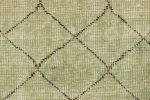 Vintage Zeki Müren Runner in Sage Green with Geometric | Area Rug in Rugs by Rug and Kilim