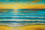 Fresh Tide — Original Oil Painting | Oil And Acrylic Painting in Paintings by DaggArt. Item composed of canvas