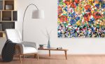 Frida 14 (60x48x1.5") | Oil And Acrylic Painting in Paintings by Valerie Capewell. Item made of canvas & synthetic compatible with contemporary style