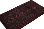 Rug & Kilim's Baluch Tribal Rug in Red, Blue & Brown Pattern | Area Rug in Rugs by Rug and Kilim