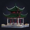Aiwan Pavilion Mortise & Tenon Wooden Art Model Sculpture | Sculptures by Dynasty Artisan. Item composed of wood in eclectic & maximalism or asian style
