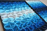 No. 18 Set of 2 Acoustic Diffuser Panel - Gradient Abstract | Wall Sculpture in Wall Hangings by Joseph Aurelius