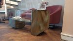 Custom made furniture in brass and patina | Desk in Tables by Linski Design - Concrete. Art. Microtopping. Art-topping. | Telaviv in Tel Aviv-Yafo. Item composed of brass