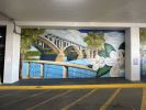 Columbia Parking Garage Murals | Street Murals by Christine Crawford | Christine Creates | Truist in Columbia