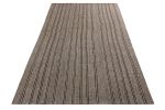 Handwoven Vintage Striped Kilim Rug in Gray, White | Area Rug in Rugs by Rug and Kilimareaar