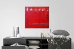 Red Abstract Journey | Oil And Acrylic Painting in Paintings by Twyla Gettert. Item made of synthetic