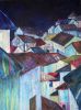 Modern Rooftops: Old San Juan Shanty Town | Oil And Acrylic Painting in Paintings by Tina Alberni, Artist at Color by Design Studio. Item composed of canvas