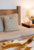 Stripe Pantelhó Handwoven Throw (YELLOW) | Linens & Bedding by Routes Interiors. Item made of cotton works with boho & eclectic & maximalism style