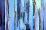 Blue Forest | Canvas Painting in Paintings by Jillian Goldberg