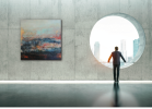Integration | Oil And Acrylic Painting in Paintings by Deb Chaney Contemporary Abstract Artist | Van Gogh Designs in Surrey. Item composed of canvas