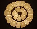 Dome - A large porcelain chandelier | Chandeliers by Bergontwerp | Buitenplaats Doornburgh in Maarssen. Item composed of ceramic