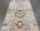 Vintage Turkish Herki Rug Runner | 2.8 x 10.6 | Area Rug in Rugs by Wool and Rug. Item made of wool compatible with boho and mediterranean style