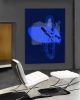 The Bluest Of Blues | Prints by Linda lhermite. Item composed of canvas and metal in mid century modern or contemporary style