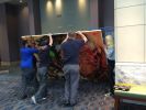 Ascension | Oil And Acrylic Painting in Paintings by Virginia Bradley Art | Pennsylvania Convention Center in Philadelphia. Item composed of canvas