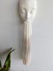 Minimal Face Tassel - beige | Macrame Wall Hanging in Wall Hangings by Kat | Home Studio. Item composed of fabric and ceramic in boho or contemporary style
