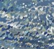 Refreshing Swim Modern Seascape 36 x 48" | Oil And Acrylic Painting in Paintings by Margaret Juul. Item made of synthetic