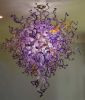 "Purple Haze" ~ Hand Blown Glass Chandelier | Chandeliers by White Elk's Visions in Glass - Glass Artisan, Marty White Elk Holmes & COO, Jo Pierce