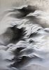 Floating peaks | Oil And Acrylic Painting in Paintings by Francesca Borgo. Item made of synthetic works with minimalism & contemporary style