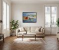 Les Parcelles 2 / Plots 2 | Oil And Acrylic Painting in Paintings by Sophie DUMONT.. Item composed of canvas in contemporary or mediterranean style