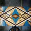 Custom Art Installation | Wall Hangings by Sarah Sawdust. Item composed of oak wood & copper compatible with mid century modern and art deco style