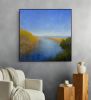 Coastal landscape painting - "Along the Coast" | Oil And Acrylic Painting in Paintings by Victoria Veedell. Item made of canvas compatible with contemporary and coastal style