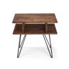 Zuma solid walnut modern side table | Tables by Modwerks Furniture Design. Item composed of walnut in minimalism or mid century modern style