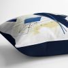 Blue Shift Square Throw Pillow | Pillows by Michael Grace & Co.. Item composed of fabric