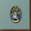 Bouquet in Amphora Vase | Wall Sculpture in Wall Hangings by Studio DeSimoneWayland. Item composed of canvas and ceramic in boho or art deco style