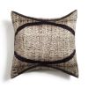 Arc Black Silk Pillow | Pillows by Studio Variously. Item made of cotton compatible with modern style