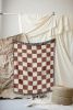 Checkers woven throw blanket. 05 | Linens & Bedding by forn Studio by Anna Pepe. Item composed of cotton