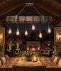 Wood Beam Chandelier:Light Fixture, 6-Light | Chandeliers by Lakehouse Lighting. Item composed of wood & metal compatible with country & farmhouse and industrial style