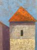 Pine Mountain Storehouse | Mixed Media in Paintings by Rich Godfrey. Item made of wood & canvas compatible with minimalism and mid century modern style