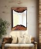 Wooden Wall Mirror, Cherry Burl Live Edge -Rustic Wood Wall | Decorative Objects by thomas weber. Item made of wood
