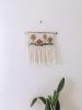 Handmade Woven Wall Hanging Decor - Mushroom Embroidery | Macrame Wall Hanging in Wall Hangings by Hippie & Fringe. Item made of fiber