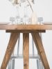 Reclaimed round dining table, rustic kitchen table | Tables by Mo Woodwork. Item composed of oak wood in minimalism or mid century modern style