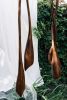 Frida, Jacky & Mathilde | Pendants by Nadine Hajjar Studio. Item made of walnut works with minimalism & mid century modern style